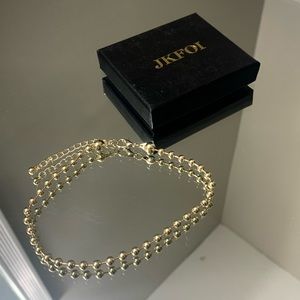 N-brand 14K Gold Plate Chain Ankle Braclet